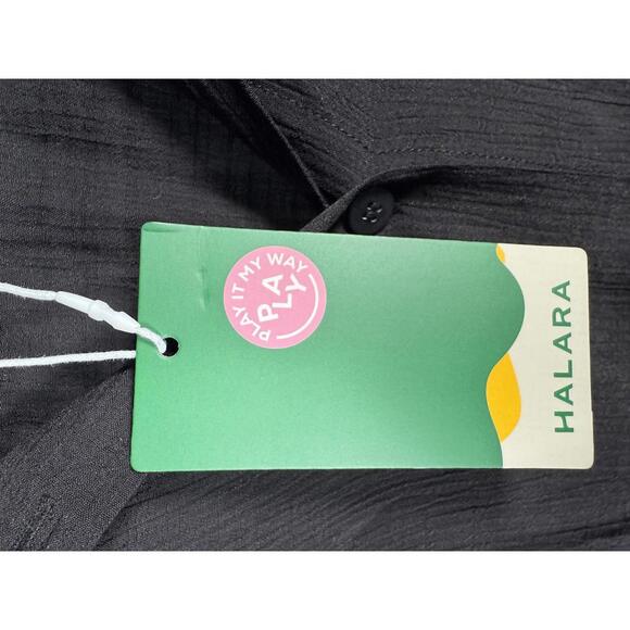 NWT Halara Work Blouse Black Large - Picture 5 of 6